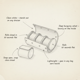 White Leather Watch Roll - shot-SKETCH