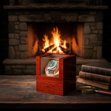 Compact Watch Winder - shot-V2-Rosewood-Single