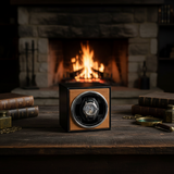 Compact Watch Winder - shot-V3-Leather-Wood-Single