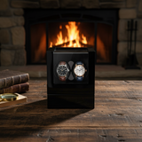 Compact Watch Winder - shot-V6-Black-Double