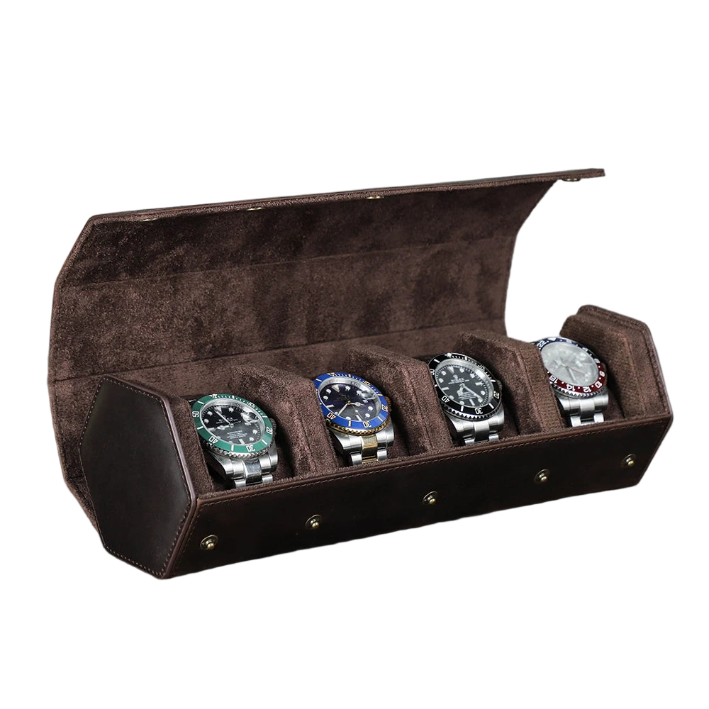 Classic Leather Watch Roll