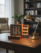 12-Slot Solid Wood Watch Box