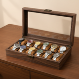 Double Layer Leather Watch Box