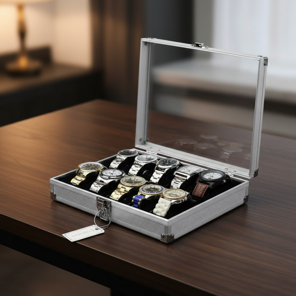 Aluminium Watch Display Box - FEAT4