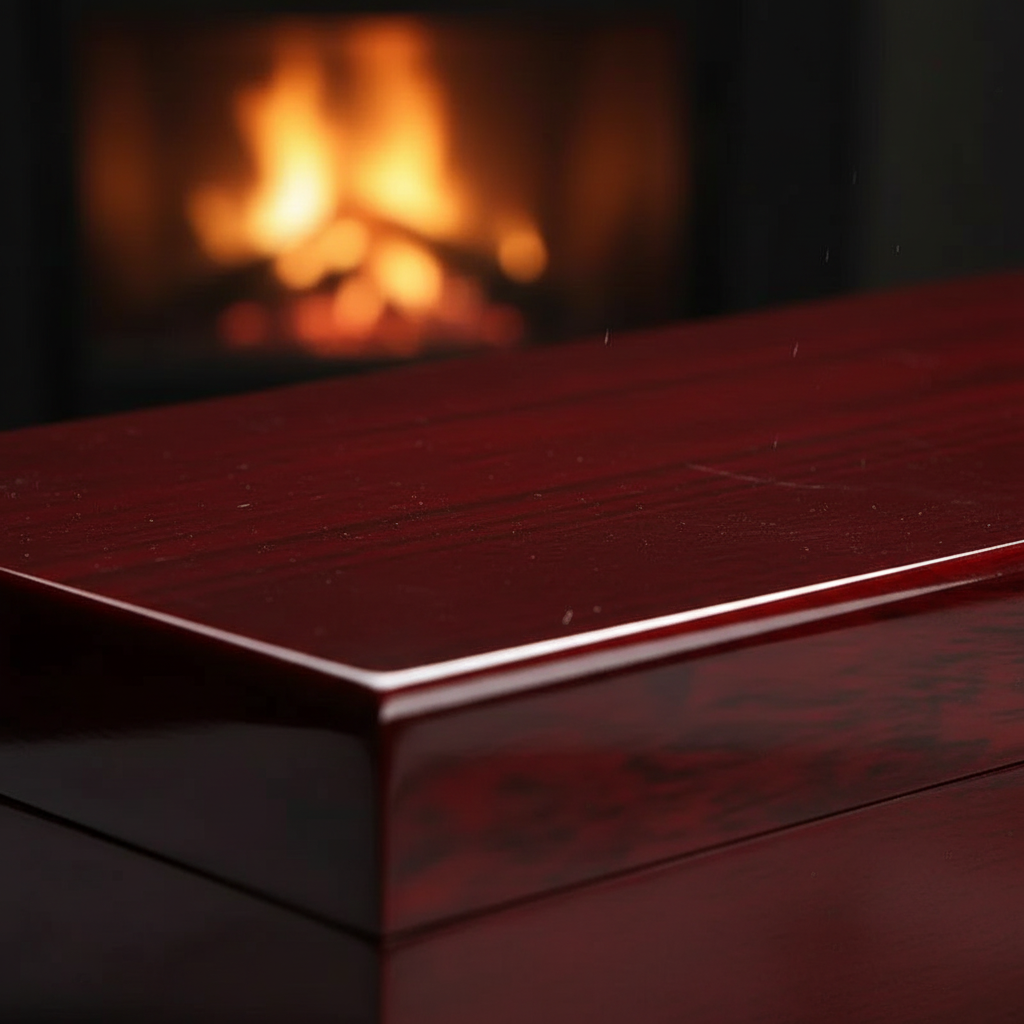 Dark Red Wooden Watch Box - FEAT1