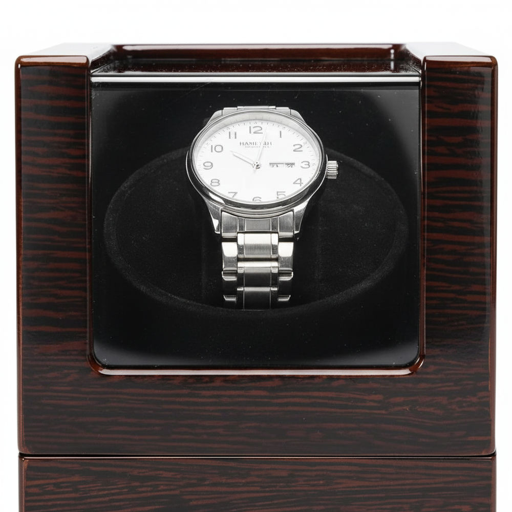 Wood & Glass Watch Winder - FEAT1
